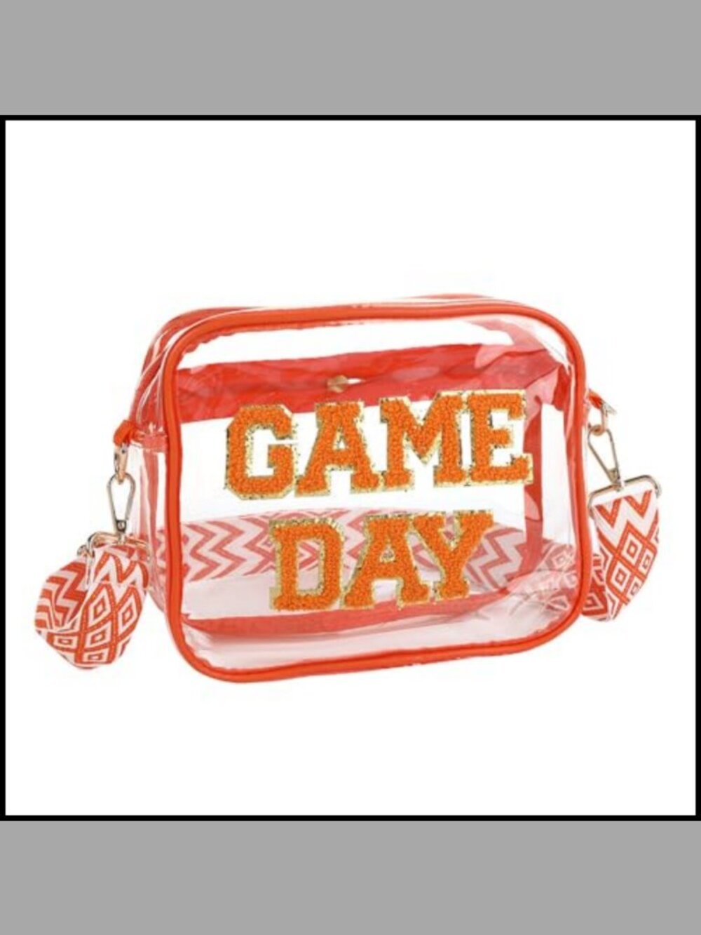 Clear Crossbody Bag Stadium Approved Sling Purse with Adjustable Strap
